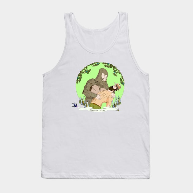 Sasquatch Lover Tank Top by Bored Imagination Pop Art Absurdities 